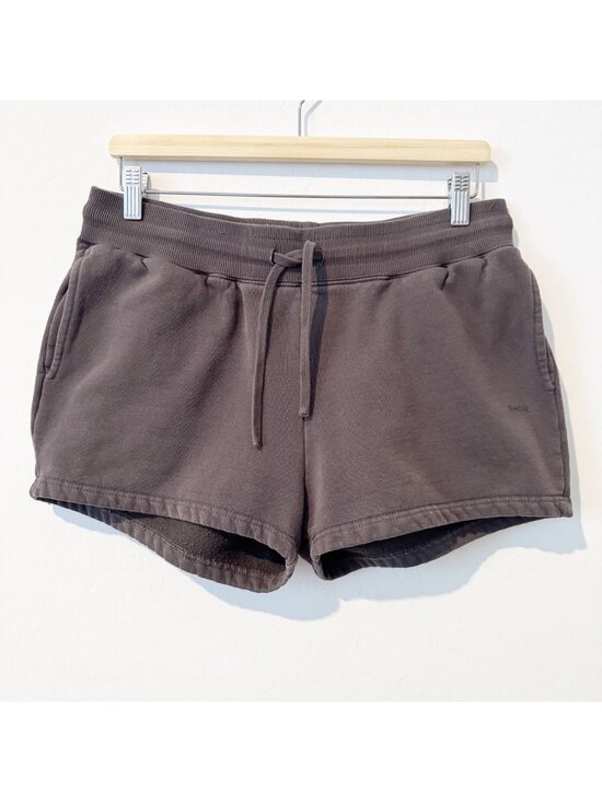 SACRE Pants - Sacre High Rise Pull On Elastic Waist Loungewear Sweat Shorts Casual Gray Large